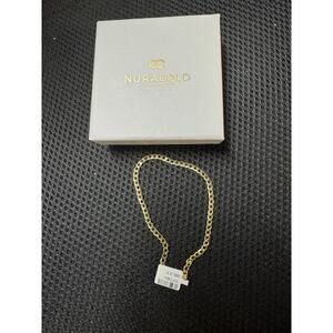 Nuragold 10k Yellow Gold Cuban Curb Link 3.5mm Bracelet or Anklet (8.5")
